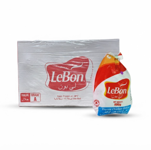 LeBon Frozen Chicken Whole-Brazil( 10 x 800 Gm)