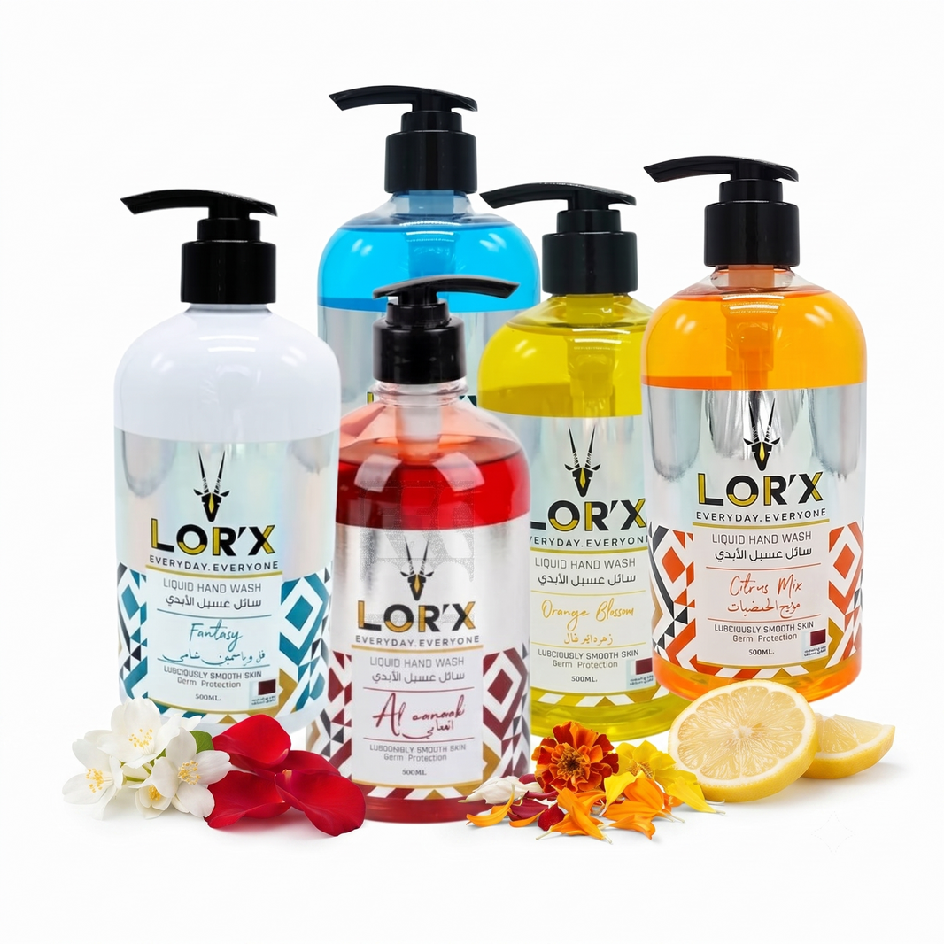 LOR'X Hand Wash Liquid (500 ml x 5 pc Per bundle)