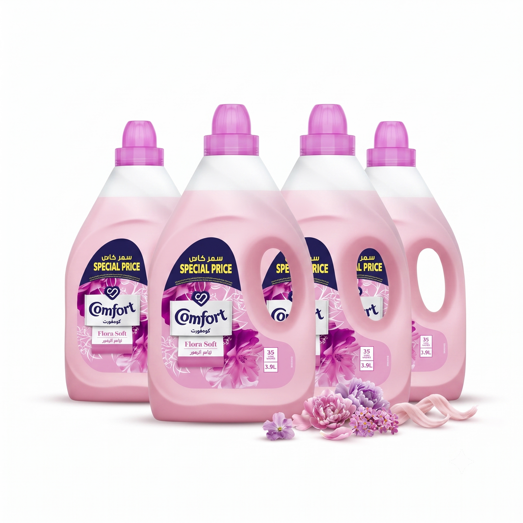 Comfort Fabric Softener (3.9 Liter x 4 Pcs)