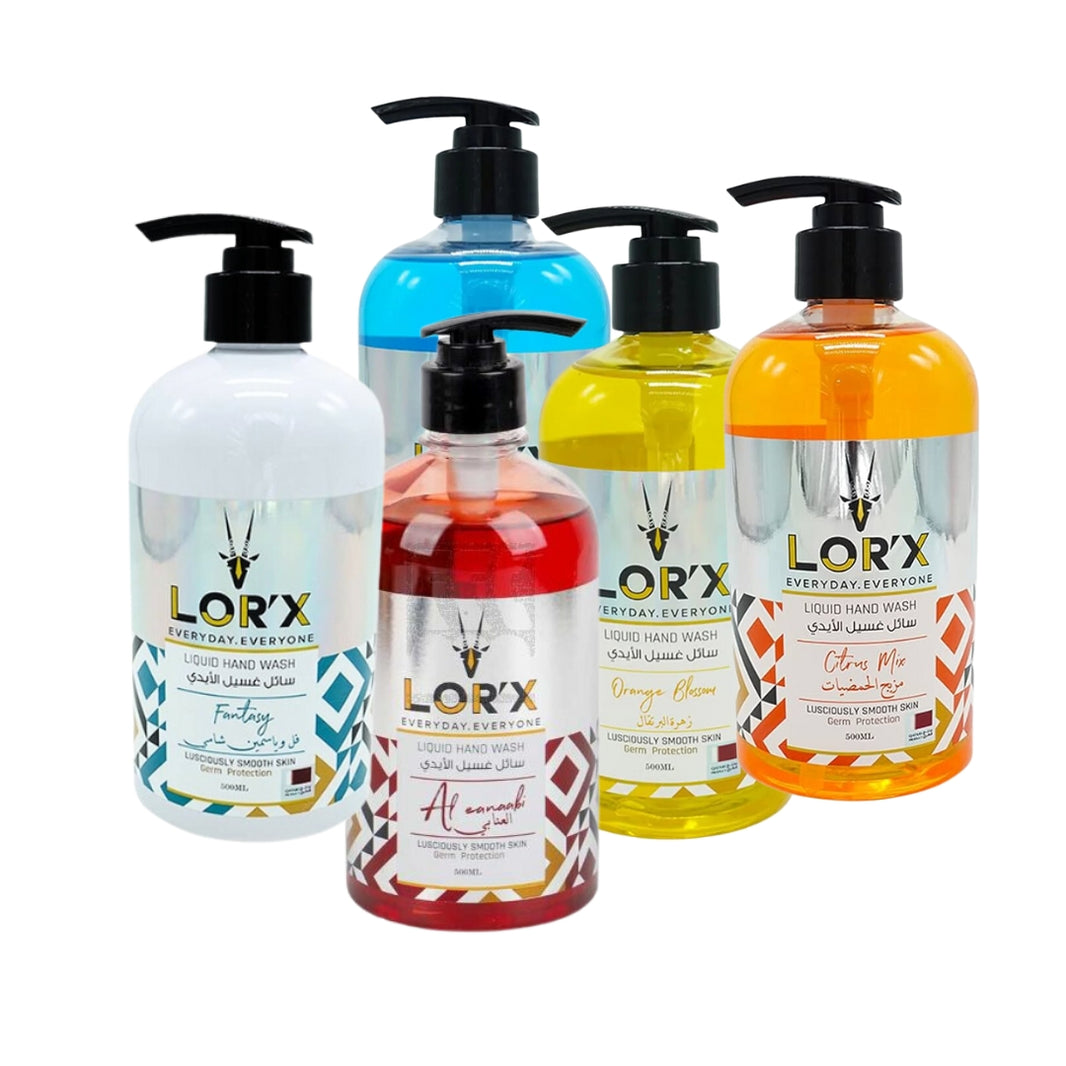 LOR'X Hand Wash Liquid (500 ml x 5 pc Per bundle)