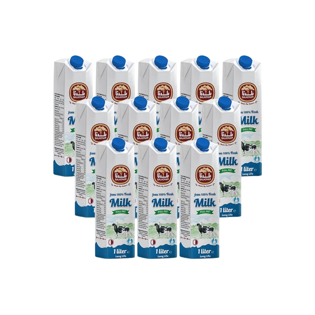 Baladna Full Fat Long Life Milk 12 x 1 Liter