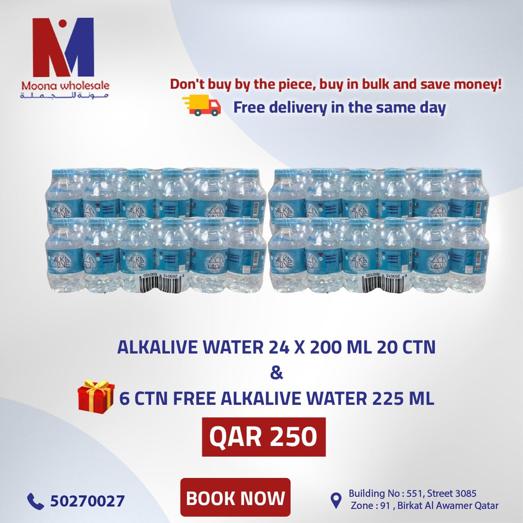 Alkalive Water 200 ml Combo