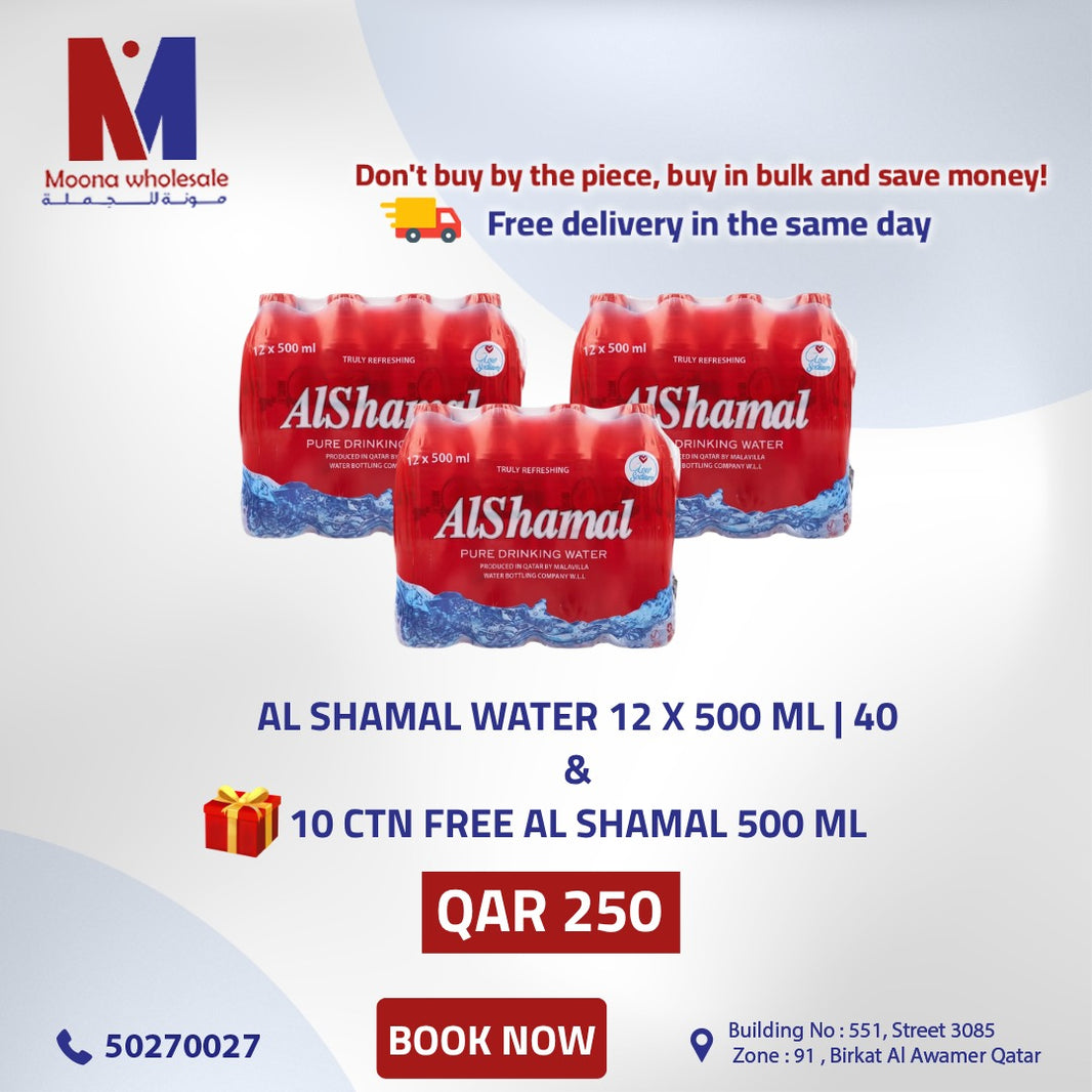 Al Shamal Water 500 ml Combo