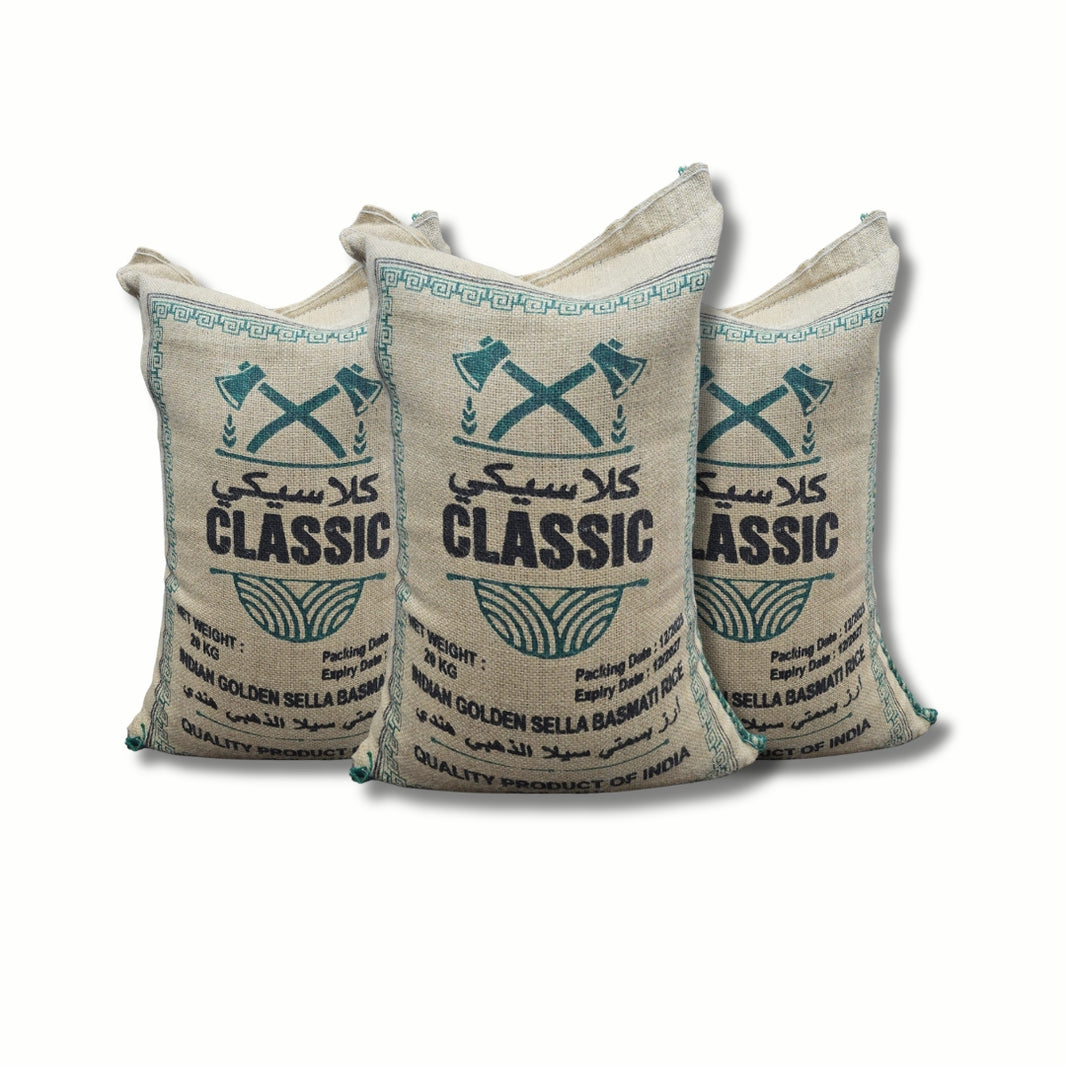 Classic Abu Kaass ( Golden Sella ) Basmati Rice 20 kg