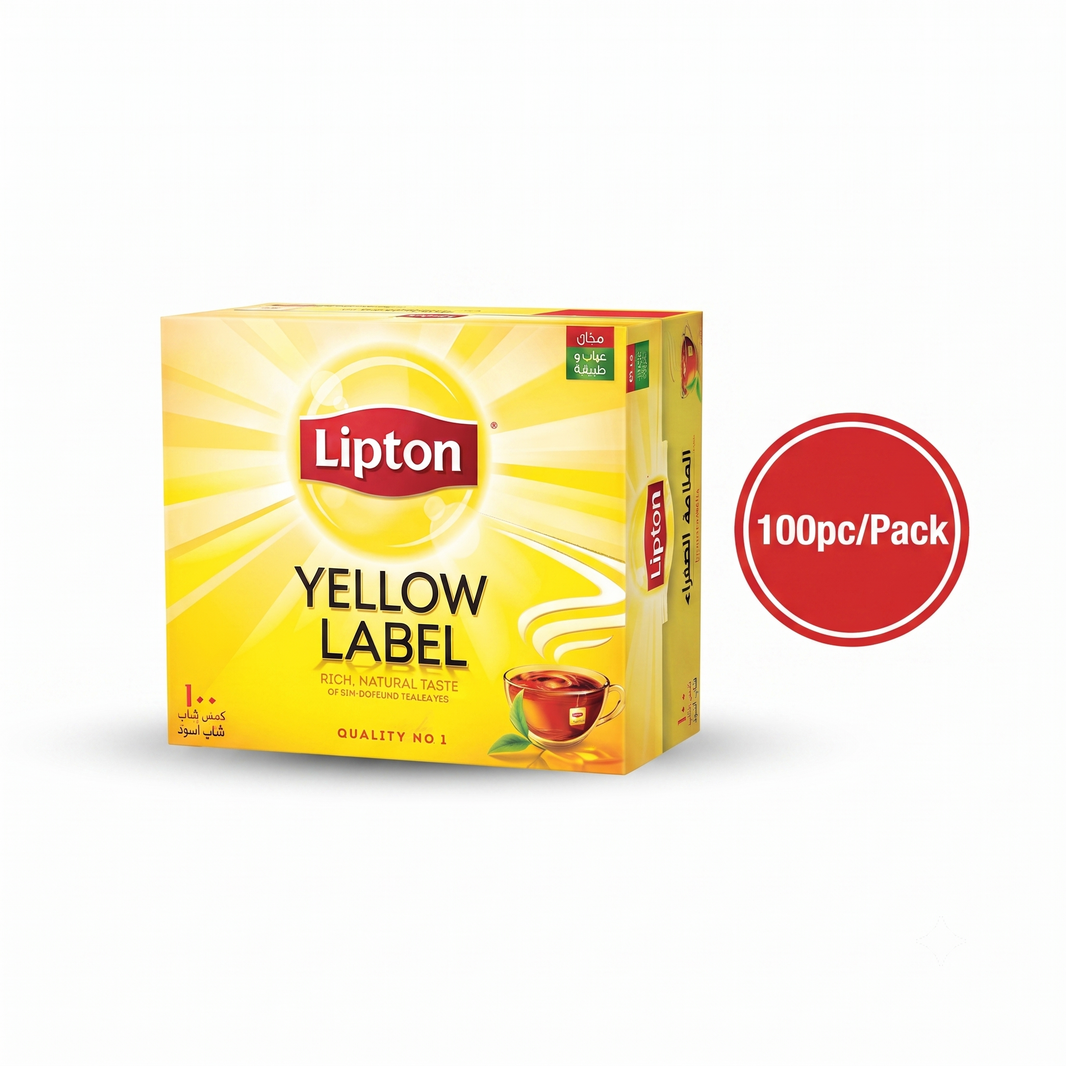 Lipton Yellow Label Tea Bags (100 bags Per box)