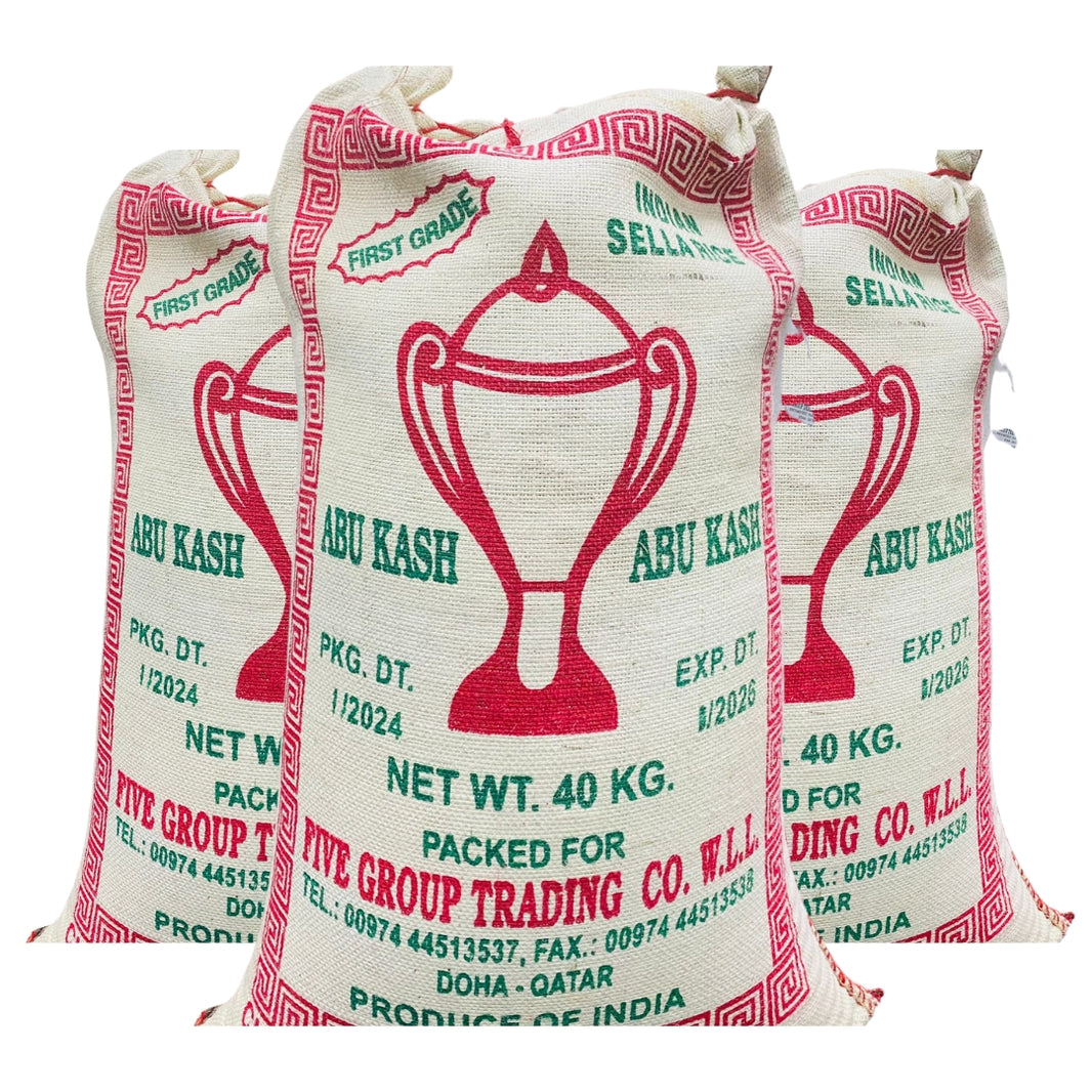 Abu Kash Indian Sella Rice 40Kg