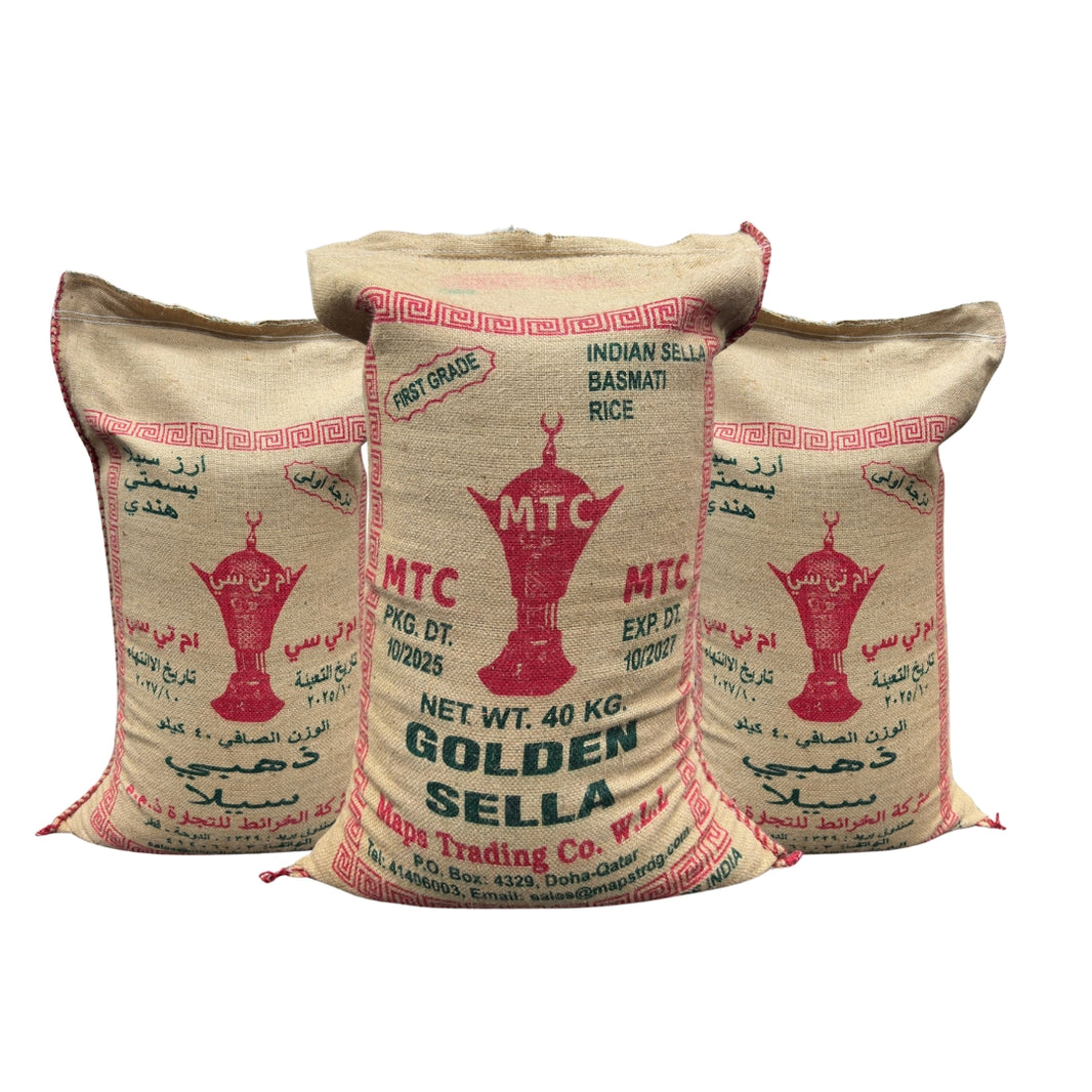Abu Kaass ( Golden Sella ) Basmati Rice 40 kg