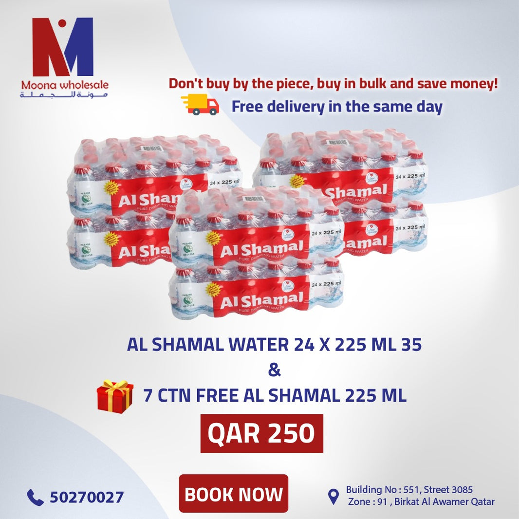 Al Shamal Water 225 ml Combo